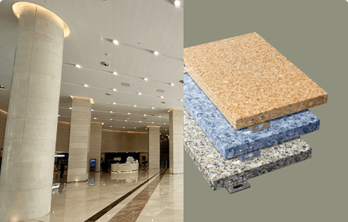 Marble-Finish Aluminum Panel