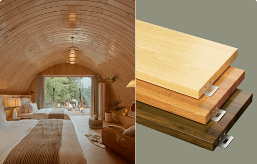 Wood-Grain Finish Aluminum Panel